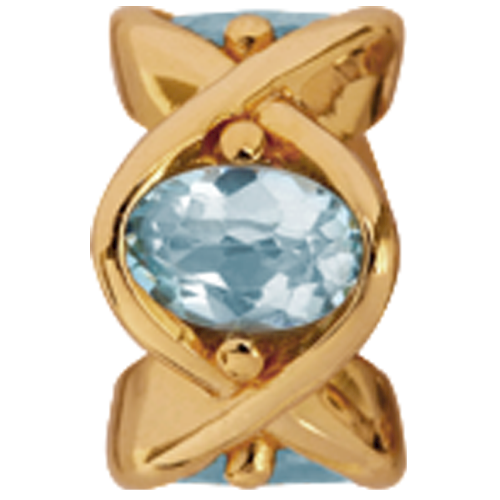 Image of Christina Collect Sky Topaz Heaven forgyldt charm